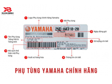 Hướng dẫn nhận biết phụ tùng xe máy Yamaha chính hãng