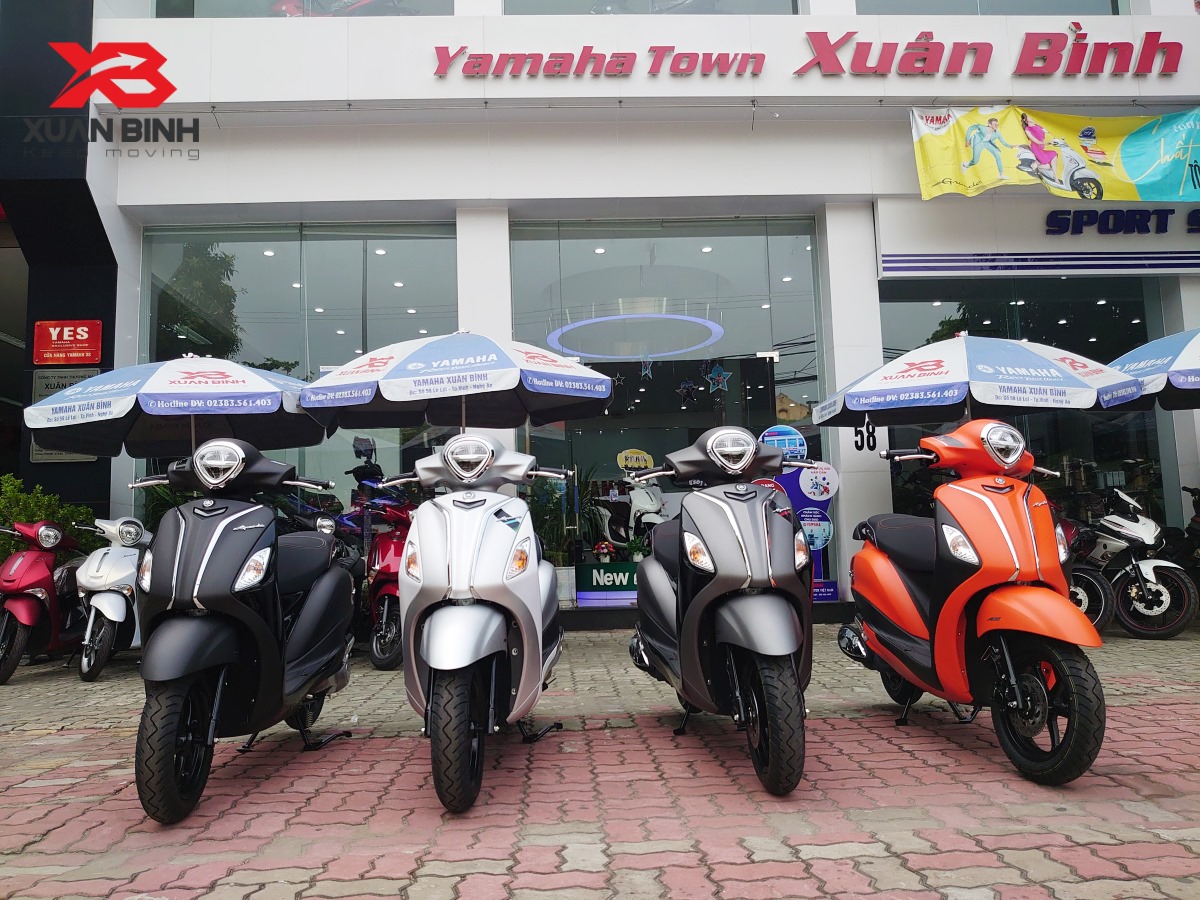Cận cảnh Yamaha Grande Hybrid màu cam đen giá 50 triệu đồng tại Việt Nam   Xe máy  Việt Giải Trí